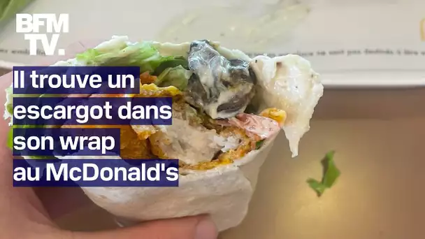 "Dégoûté": il trouve un escargot dans son wrap dans un McDonald's de Caudry