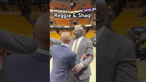 Two legends chop it up pregame!