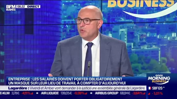 Laurent Pietraszewski (Ministère du Travail) : Les salariés doivent porter obligatoirement un masque