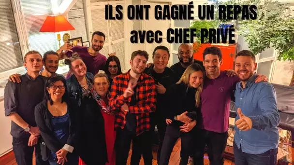 RESTO à DOMICILE :J'invite des abonnés avec un CHEF PRIVÉ ! - VLOG 1230