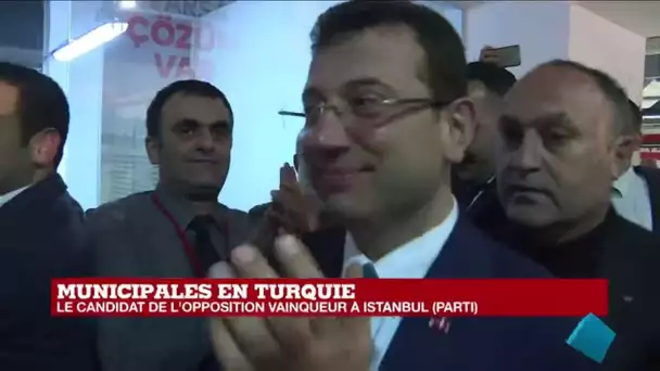 Le candidat de l'opposition Ekrem Imamoglu proclamé vainqueur des élections municipales à Istanbul