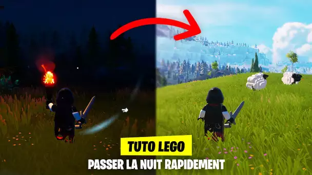 PASSER LA NUIT ET LA PLUIE EN 30 SECONDES SUR LEGO FORTNITE ! (ASTUCE LEGO FORTNITE)