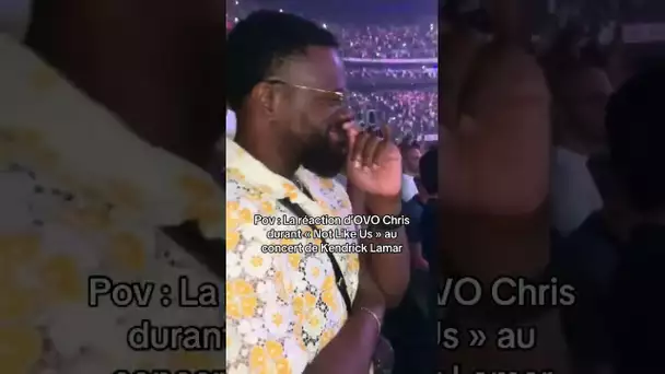 La réaction d’OVO Chris durant « Not Like Us » au concert de Kendrick Lamar.