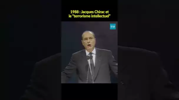 Chirac n'aime pas le "terrorisme intellectuel" 😅 #INA #shorts