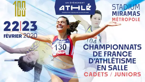 DIRECT : Championnats de France Cadets-Juniors en salle de Miramas 2020