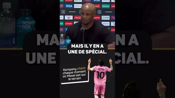 🤩 Kompany : “Chérir chaque moment où Messi est sur le terrain” #shorts