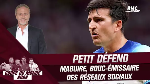 Coupe du monde : "Bravo Maguire", Petit défend l'Anglais, bouc-émissaire des réseaux sociaux