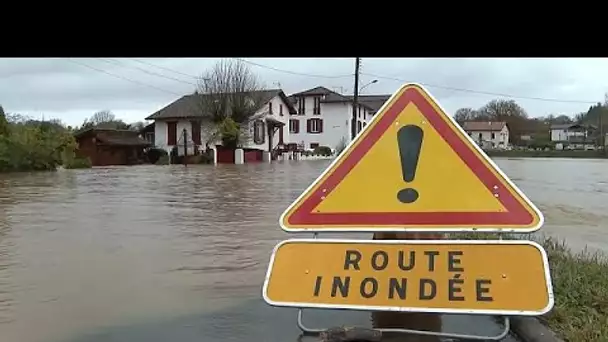 Inondations dans le sud-ouest de la France après de fortes précipitations