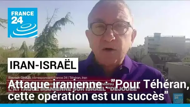 Attaque iranienne sur Israël : "Pour Téhéran, cette opération est un succès" • FRANCE 24
