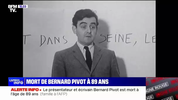Présentateur de l'émission Apostrophes, Bernard Pivot est mort à l'âge de 89 ans