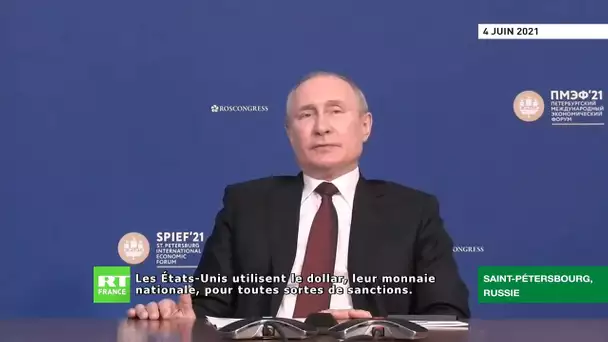 Vladimir Poutine : la diminution des paiements en dollars «est une question d’ordre pratique»