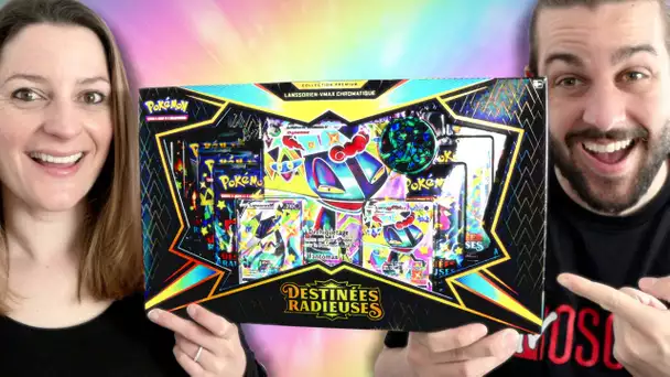 ON OUVRE LE COFFRET POKEMON ULTRA RARE DESTINEES RADIEUSES LANSSORIEN VMAX SHINY !