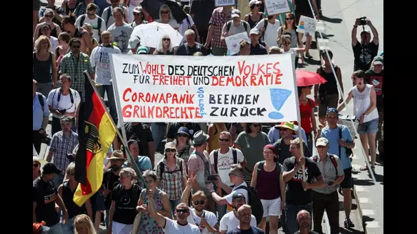 Berlin : manifestation contre les mesures anti-Covid