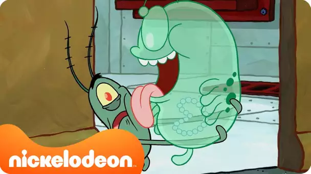 Bob l'éponge | Bob l'éponge aide Plankton avec ses CHIOTS 🐶 | Nickelodeon France