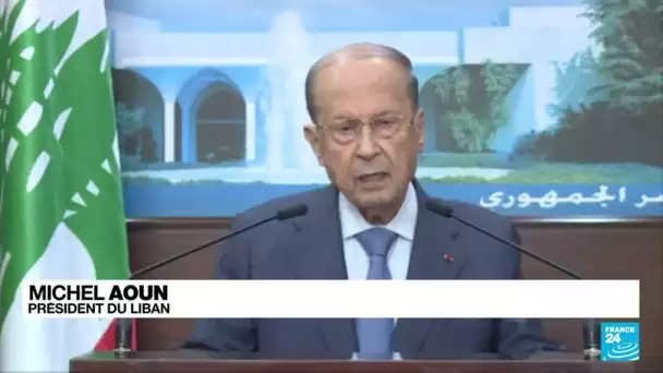 Liban : prise de parole du président Michel Aoun au lendemain des violences dans la capitale