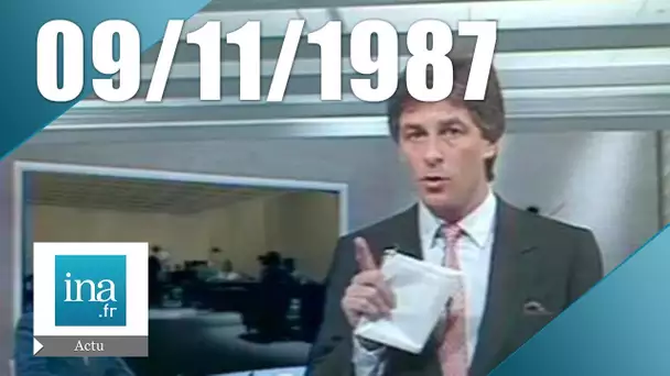20h Antenne 2 du 09 novembre 1987 - Charles Hernu réagît