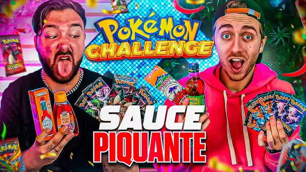 CHALLENGE SAUCE PIQUANTE BATTLE OUVERTURE DE BOOSTERS POKEMON SORA VS DAVIDLAFARGEPOKEMON !