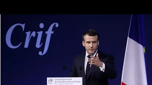 REPLAY - Discours d'Emmanuel Macron lors du 34e dîner du Crif