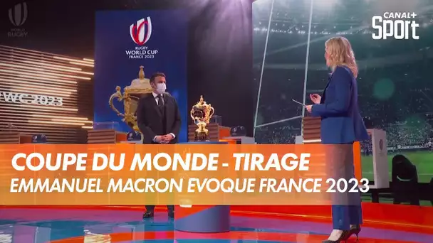 Emmanuel Macron évoque la Coupe du Monde 2023