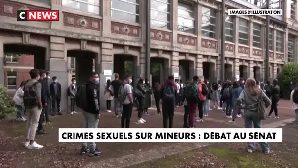 Crimes sexuels sur mineurs : débat au Sénat