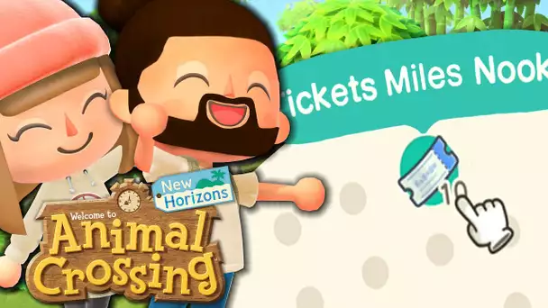 ON VISITE DES ILES RARES ! (TICKETS MILES NOOK) | ANIMAL CROSSING NEW HORIZONS EPISODE 24 CO-OP