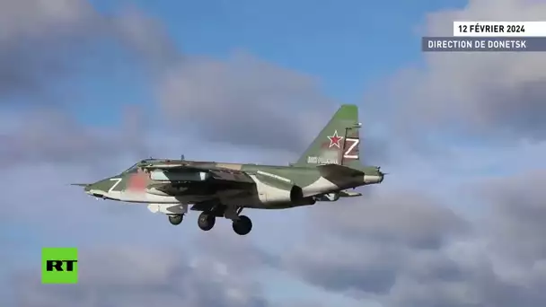 Des avions d'attaque Sukhoï Su-25 frappent des unités ukrainiennes dans le secteur de Donetsk