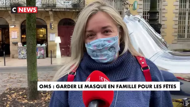 OMS : Garder le masque en famille pour les fêtes