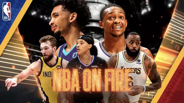 NBA On Fire feat. Domantas Sabonis, LeBron James, Brandon Boston Jr. & Kings at Hornets🔥