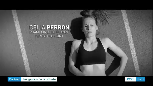 Athlétisme : dans le Tarn, Célia Perron, championne d'heptathlon, décompose ses gestes d'athlètes