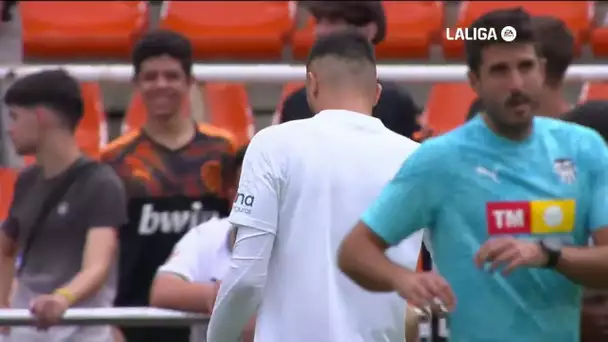 Calentamiento Valencia CF vs Atlético de Madrid