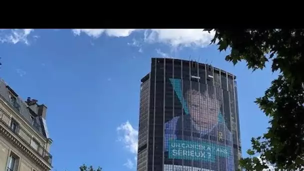 Contre les cancers pédiatriques, la campagne de Gustave-Roussy s’affiche sur la tour Montparnasse