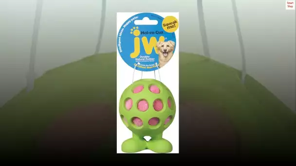 JW Pet Hol-ee Cuz Medium Dog Chew and Fetch Toy, Colors Vary