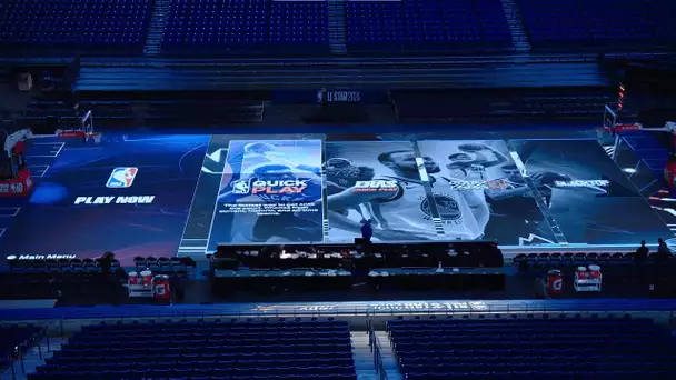 PS5 on the NBA All-Star LED Court