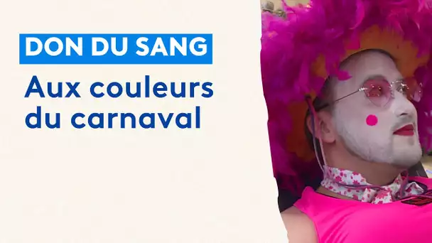 Un don du sang festif avant le carnaval