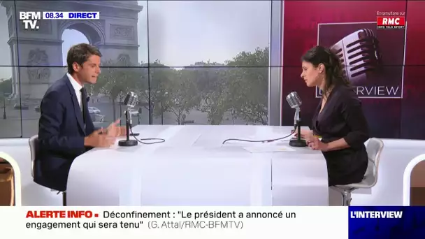 "Quand on reçoit des doses en France, elles sont injectées quasi immédiatement" défend Gabriel Attal