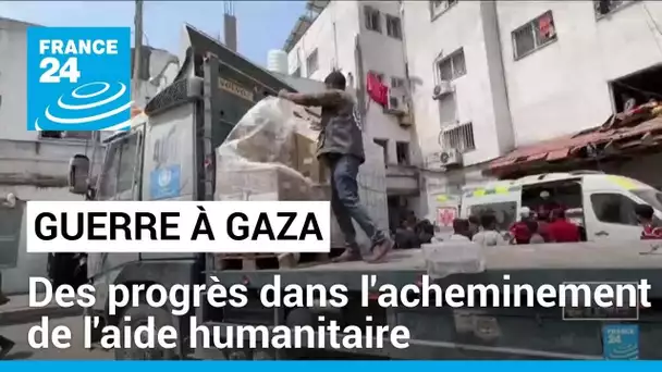 Guerre à Gaza : de minces progrès dans l'acheminement de l'aide humanitaire • FRANCE 24