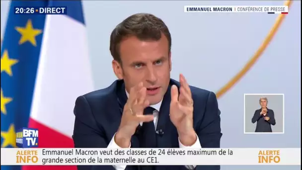Regardez l&#039;intégralité de l&#039;intervention d&#039;Emmanuel Macron face aux journalistes