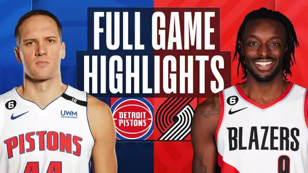 PISTONS at TRAIL BLAZERS | FULL GAME HIGHLIGHTS | January 2, 2022