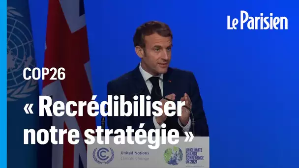 COP26 : Macron appelle les « plus gros émetteurs » à rehausser leurs objectifs