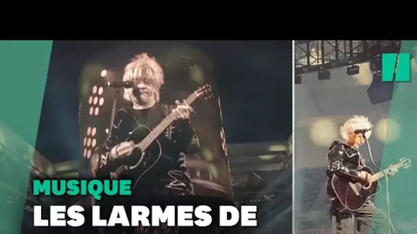 Pour le dernier concert d'Indochine en 2022, Nicola Sirkis en larmes