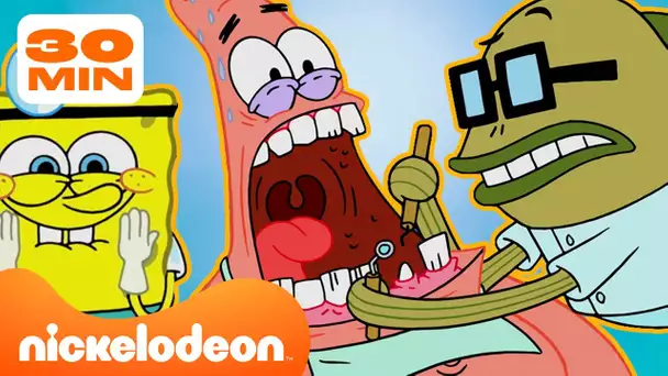 Bob l’éponge | 30 minutes des meilleures interventions médicales à Bikini Bottom | Nickelodeon