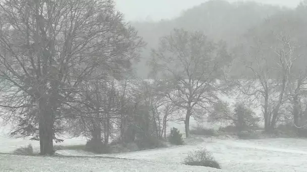 La neige du 1er avril dans l'Eure