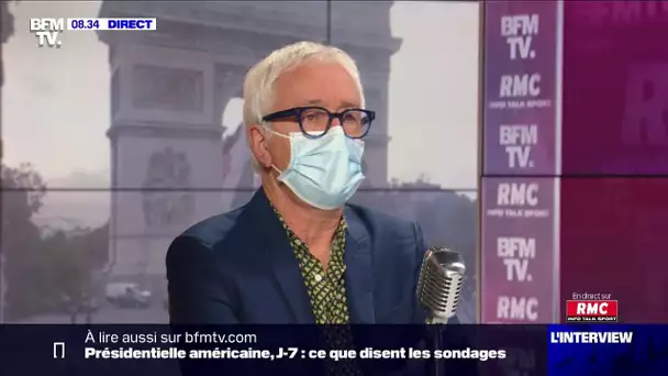 Le professeur Gilles Pialoux face à Apolline de Malherbe sur RMC et BFMTV