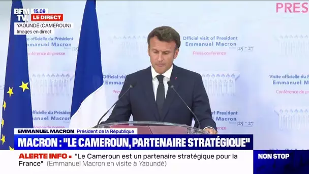 Cameroun: pour Emmanuel Macron, les conséquences de la guerre en Ukraine "n'épargnent pas l'Afrique"