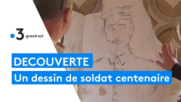 Un dessin de soldat de 1916 découvert par hasard sur les murs d'une résidence secondaire des Vosges