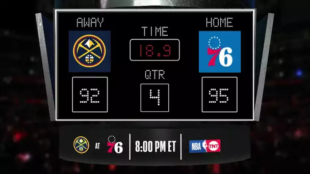 Nuggets @ 76ers LIVE Scoreboard - Join the conversation & catch all the action on #NBAonTNT