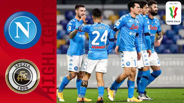Napoli 4-2 Spezia | Napoli cruise to semi-finals! | Coppa Italia 2020/21