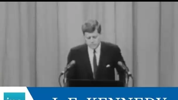 Conférence de presse de John Fitzgerald Kennedy sur Berlin en 1961 - Archive INA