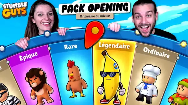 MEGA PACK OPENING SUR STUMBLE GUYS POUR AVOIR TOUS LES SKINS !