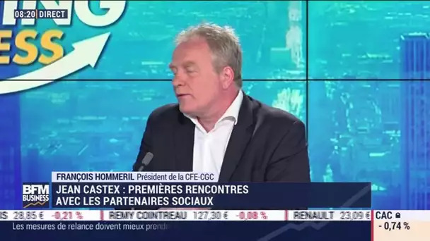 François Hommeri (CFE-CGC) : Premières rencontres entre Jean Castex et les partenaires sociaux